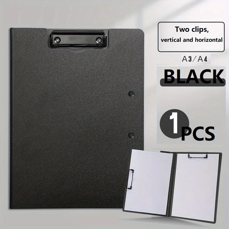 1pc A4 File Folders, Documents Organizer, Clipboard With Cover, For Business & School, Stationery & Office Supplies