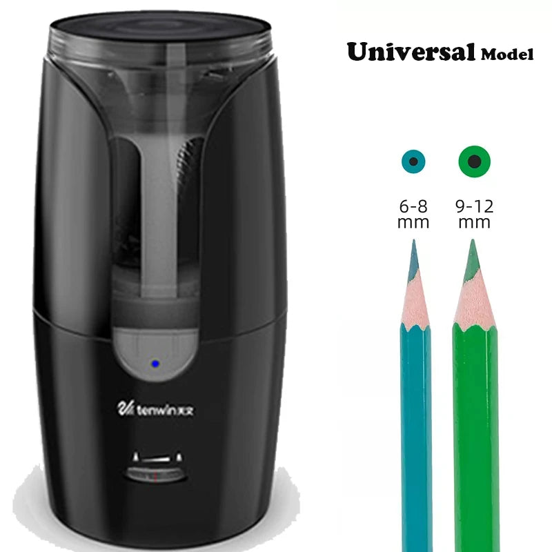 Tenwin Automatic Electric Pencil Sharpener For Colored Pencils Sharpen Mechanical Office School Supply