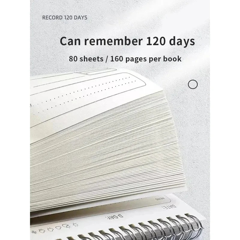 1pc Planner Agenda Spiral A5 Notebook Schedules Daily Plan To Do List Notepad 160 Pages Thick Office School Supplies Stationery