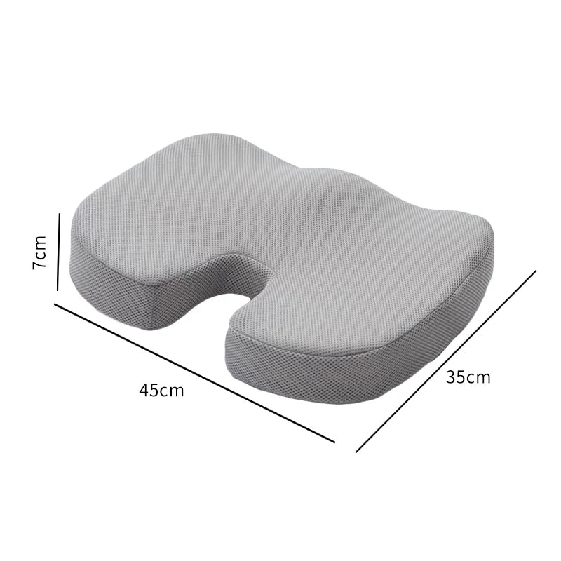 Ergonomic Memory Cotton Office Cushion Hemorrhoid Cushion Chair Cushion Sedentary Artifact Student Cushion
