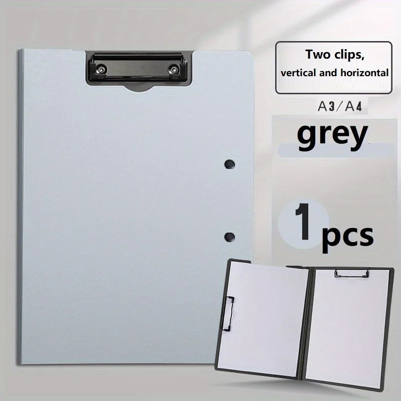 1pc A4 File Folders, Documents Organizer, Clipboard With Cover, For Business & School, Stationery & Office Supplies