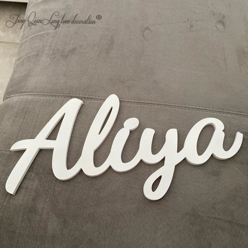 Custom Wooden Name Sign for Baby Shower, Nursery Decor, Playroom Decor, Children's Bedroom, Door Sign, Gift