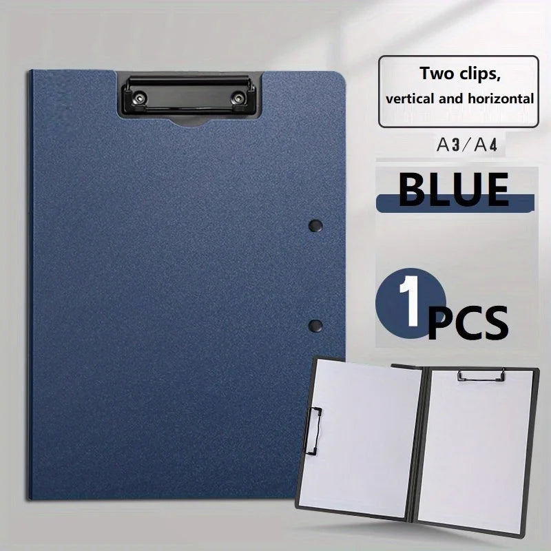 1pc A4 File Folders, Documents Organizer, Clipboard With Cover, For Business & School, Stationery & Office Supplies
