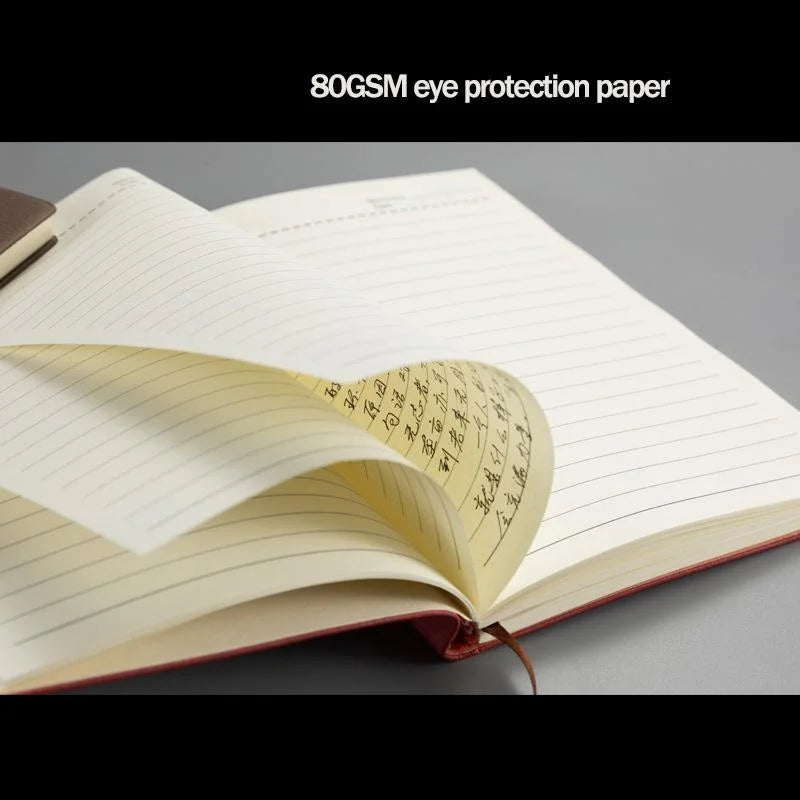 A5 A6 Notebook Leather Office Journal Diary notepad Stationery Student lined Notebook 160pages/240pages