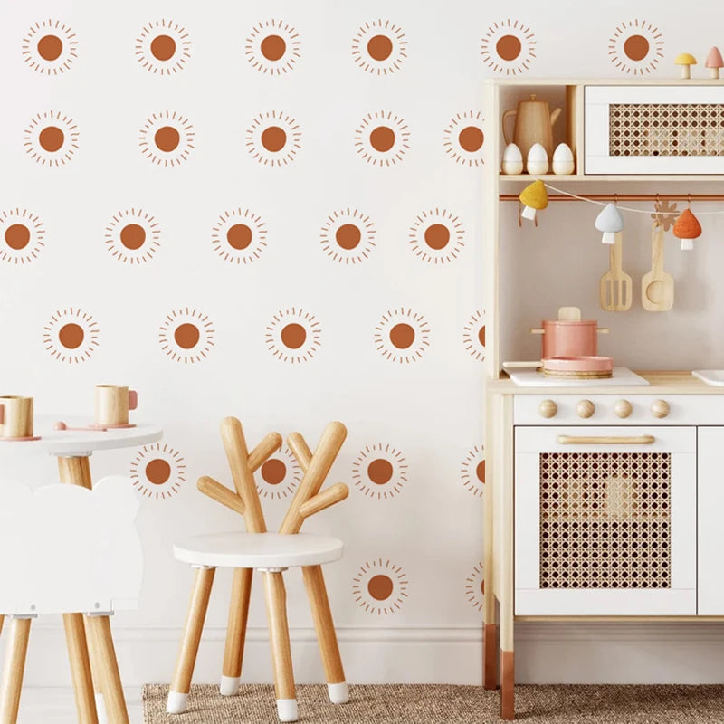 Boho Hearts Creative Wall Sticker For Children Room Nursery Wall Art Decals Vinyl Mural Kids Bedroom Home Decor