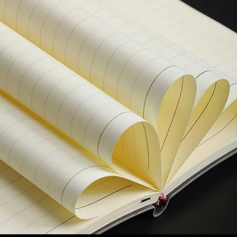 A5 A6 Notebook Leather Office Journal Diary notepad Stationery Student lined Notebook 160pages/240pages