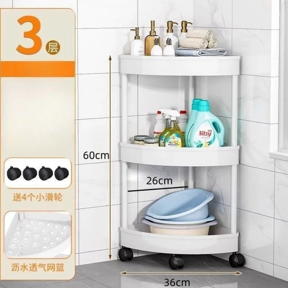Storage Organizer Bathroom Corner Cabinet Rolling Cart Storage Shelf Rolling Storage Cart Organizers Shelves