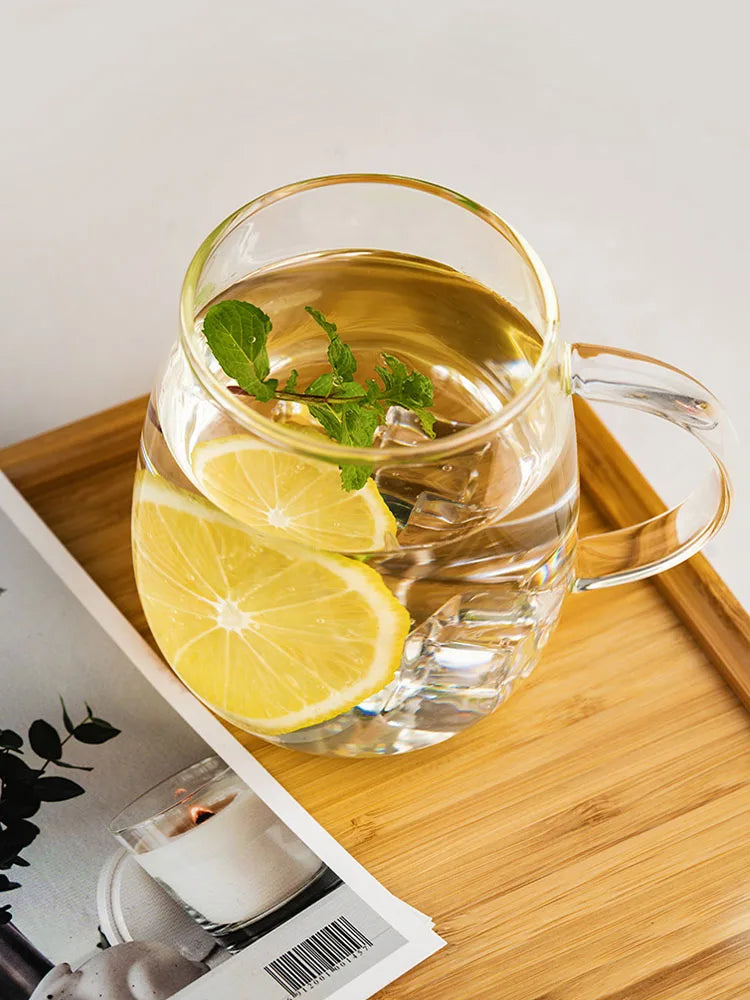 1/2/4PCS Glass Coffee Mugs with Transparent Tea Glasses for Hot/Cold Beverages Cappuccino