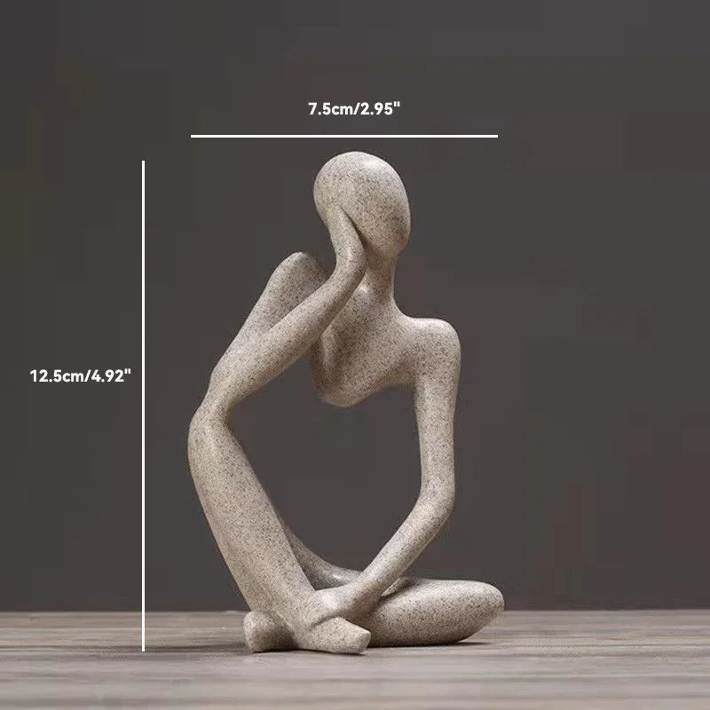 The Thinker Abstract Statues Sculptures Figurine Nordic Living Room Decor