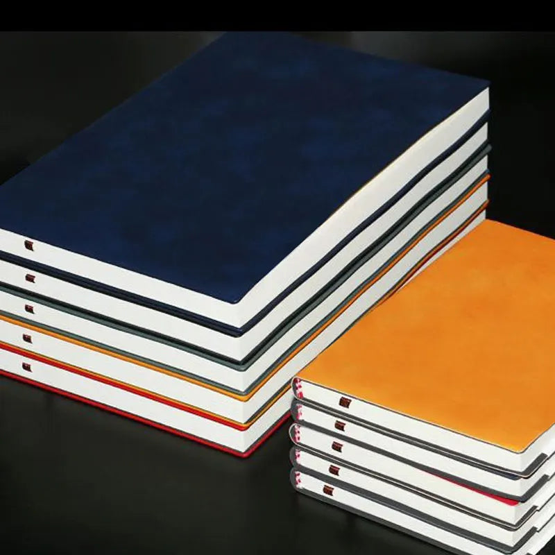 A5 A6 Notebook Leather Office Journal Diary notepad Stationery Student lined Notebook 160pages/240pages