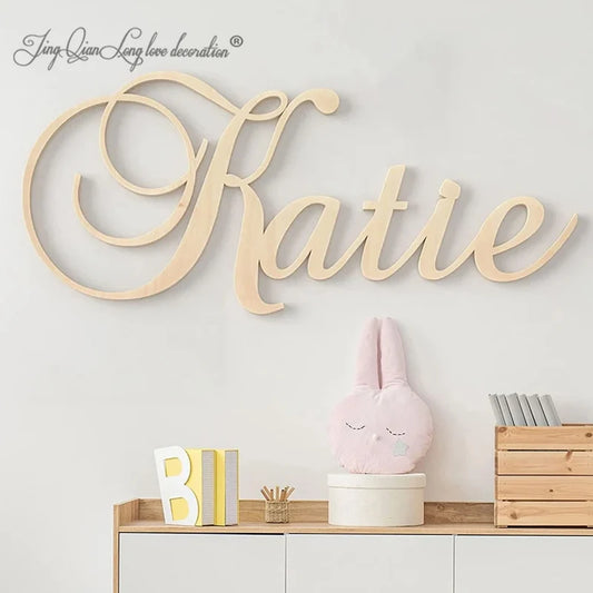 Custom Wooden Name Sign for Baby Shower, Nursery Decor, Playroom Decor, Children's Bedroom, Door Sign, Gift
