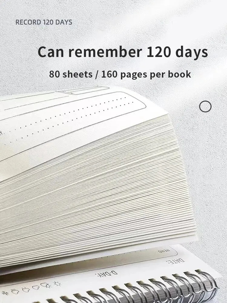 1pc Planner Agenda Spiral A5 Notebook  Daily Planner To Do List Notepad 160 Pages Thick Office School Supplies Stationery