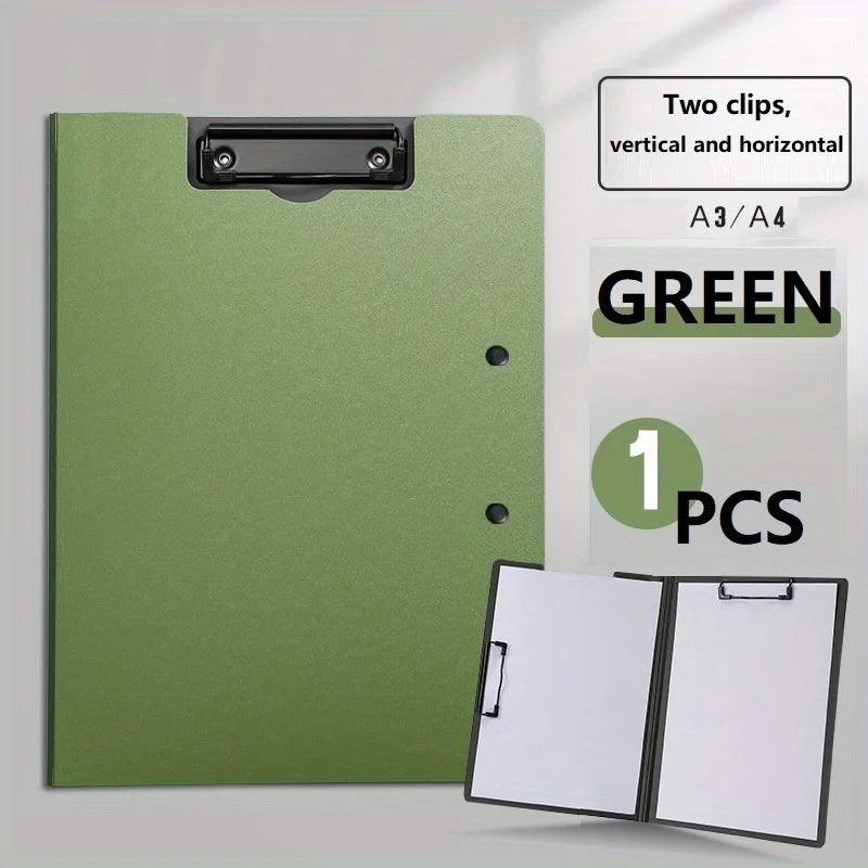 1pc A4 File Folders, Documents Organizer, Clipboard With Cover, For Business & School, Stationery & Office Supplies
